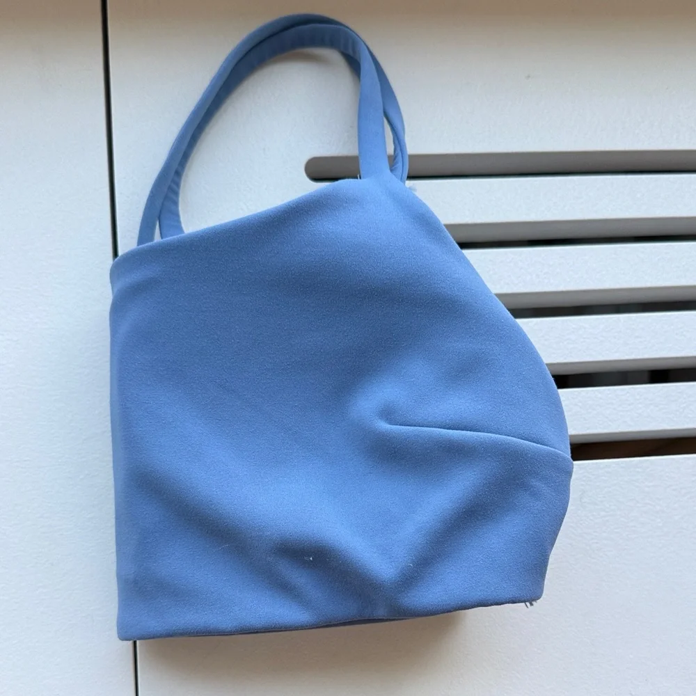 Lululemon Wunder Train Strappy Racer Bra C/D Pitch Blue Size 6